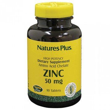 Natures Plus Zinc 50 mg 90 tabs Цинк 492055 фото
