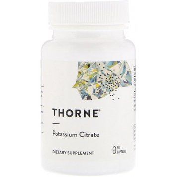 Thorne Research Potassium Citrate 90 Veg Caps Калий цитрат 532321 фото