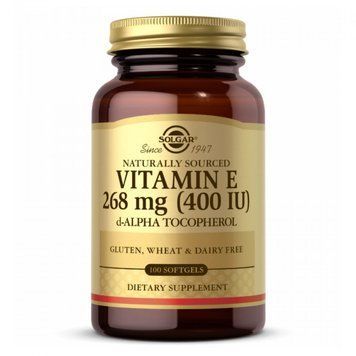 Solgar Vitamin E 400 Iu d-Alpha Tocopherol - 100 Softgels 1471794 фото