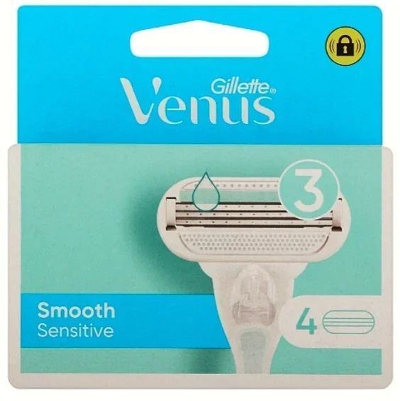 Gillette Venus Smooth Sensitive Картриджи сменные для бритья женские 4 шт 1325219 фото