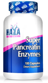 Haya Labs Super Pancreatin Enzymes Ферменти Суперпанкреатину 100 капсул 1054217 фото