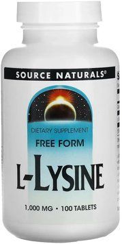 Source Naturals L-Lysine 1000mg - 100 Tablets 1452255 фото