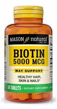 Mason Natural Biotin 5000 mcg Биотин 60 таблеток 934638 фото