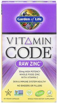 Garden of Life Vitamin Code, RAW Zinc, Цинк 60 Vegan Capsules (GOL-11652) 682207 фото