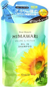 Kracie KR 70066 Himawari Oil Premium EX Шампунь для надання об'єму пошкодженому волоссю 360ml змінна упаковка 1242437 фото