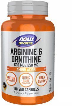 Now Foods Arginine/Ornithine - 100 Veg Capsules 1451499 фото