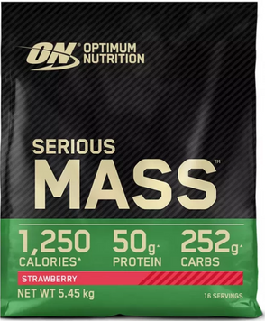 Гейнер Optimum Nutrition (EU) Serious Mass 5450 g / 16 servings / strawberry 1386897 фото