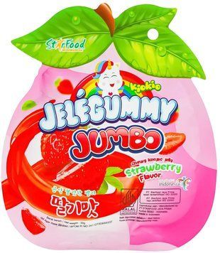Желейки Starfood Jumbo Strawberry Kiokio 35 г 1462549 фото