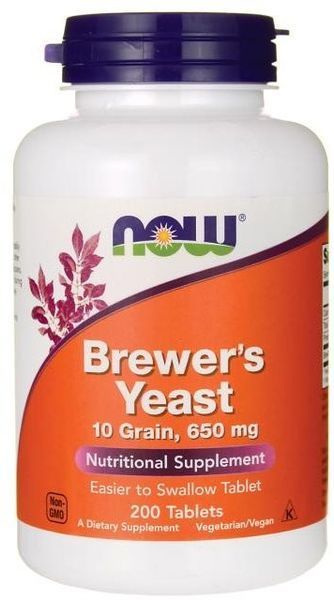 Now Foods Brewer's Yeast 200 Tabs Пивные дрожжи 520708 фото