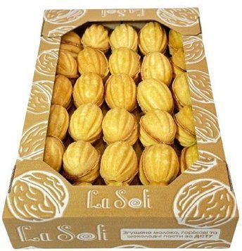 Печиво La Sofi Горіхи зі згущеним молоком 30 шт. 705 г (4820175571770) 1386079 фото
