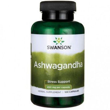 Бустер тестостерону Swanson Ashwagandha 450 mg Екстракт кореня ашвагандха 100 капсул 775987 фото