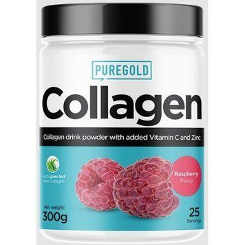 Pure Gold Protein Collagen Коллаген со вкусом малины 300 грамм 934747 фото