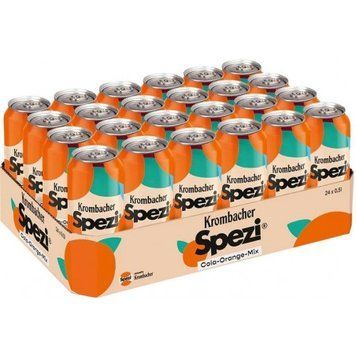 Упаковка напою Krombacher Spezi Cola-Orange-Mix безалкогольного газованого 24х0.5 л (УП4008287949544) 1258198 фото