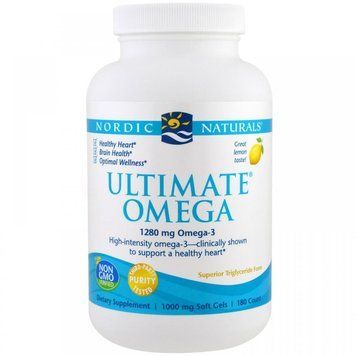 Nordic Naturals Ultimate Omega 1,280 mg 180 Soft Gels Lemon Flavor Рыбий жир Омега-3 со вкусом лимона 550750 фото
