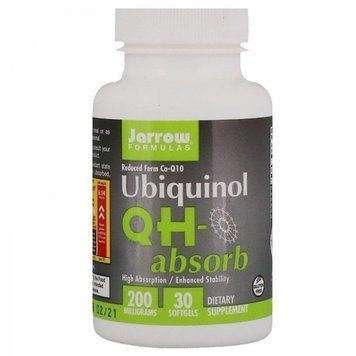 Jarrow Formulas Ubiquinol QH-absorb 200 mg Убіхінол Коензим CoQ10 30 капсул 779654 фото