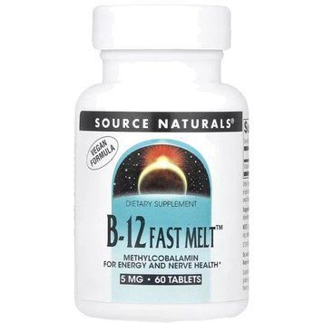 Source Naturals Vitamin B-12 5mg - 60 Tablets 1452194 фото