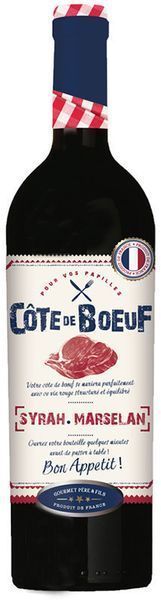 Вино Cote de Boeuf Syrah Marselan красное 0.75 л (WHS3500610115370) 819718 фото
