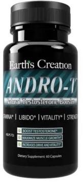 Бустер тестостерону Earth`s Creation Andro-T Natural Testosterone Booster 60 caps / 20 servings 1053203 фото