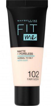 Maybelline New York Fit ME! Матовый №102 Fair Ivory Тональный крем 30ml 870957 фото