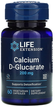 Life Extension Calcium D-Glucarate Кальций Д-глюкарат 200 мг 60 растительных капсул 1159451 фото