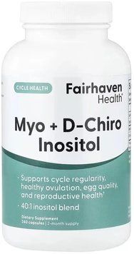 Fairhaven Health Myo + D-Chiro Inositol - 240 Capsules 1459634 фото