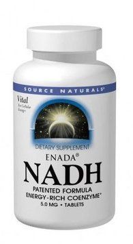 Source Naturals ENADA NADH 5.0 mg 30 Tabs Никотинамидадениндинуклеотид 537111 фото