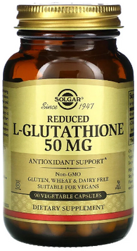 Solgar Reduced L-Glutathione 50 mg Солгар Глутатіон 90 капсул 836768 фото