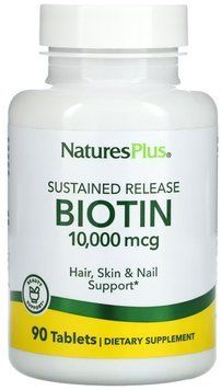 Nature's Plus Biotin 10000 mcg - 90 Tablets 1455622 фото