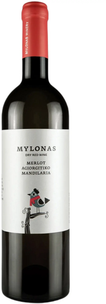 Вино Mylonas Merlot-Agiorgitiko-Mandilaria PGI Attiki червоне сухе 13.5% 0.75 (WHS5200125070048) 1213958 фото