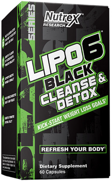 Жиросжигатель Nutrex Lipo-6 Black Cleanse Detox 60 caps / 30 servings 1135877 фото