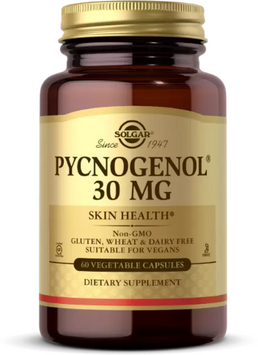 Solgar Pycnogenol 30 mg Солгар Пікногенол 60 вегетаріанських капсул 830312 фото
