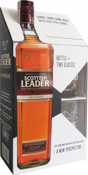 Виски Scottish Leader 40% 0.7л + 2 стакана (PRA4820196540069) 676135 фото