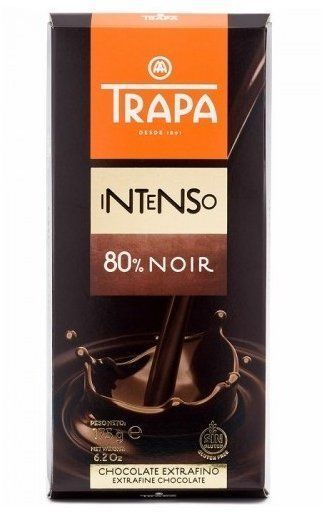 Шоколад Trapa Intenso черный 80 % (175 г) 698398 фото