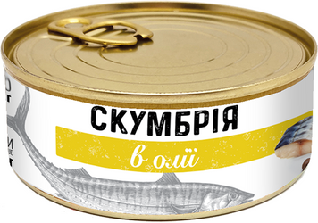 Скумбрия BANGA в масле 240 г (4751017402672) 1337311 фото