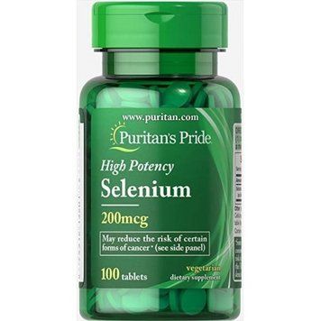 Puritan's Pride Selenium 200 mcg 100 tabs (PTP-13201) 446002 фото
