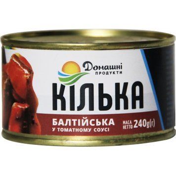 Килька балтийская Домашні продукти 240 г (4820186120356) 1105617 фото