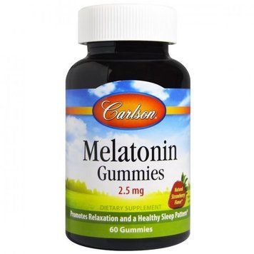 Carlson Labs Melatonin Gummies Мелатонін 2.5 мг смак полуниці 60 жувальних цукерок 1117572 фото