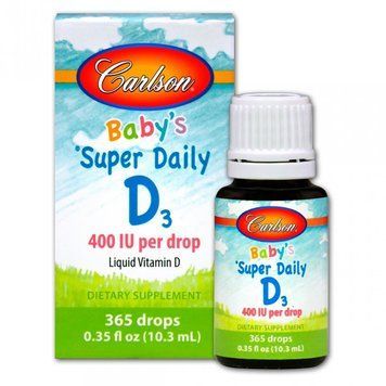 Carlson Labs Super Daily 400 IU 10.3 ml Витамин D3 для детей в капельках 488743 фото
