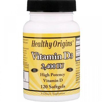 Healthy Origins Vitamin D3 2,400 IU 120 Softgels Витамин D3 534465 фото