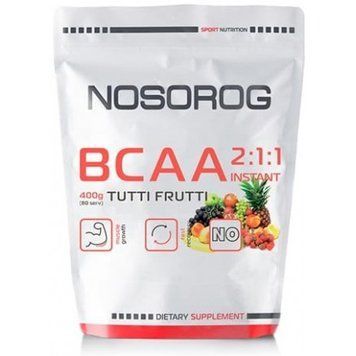 Амінокислота для спорту Nosorog Nutrition BCAA 2:1:1 400 g / 72 servings / Tutti Frutti 912594 фото