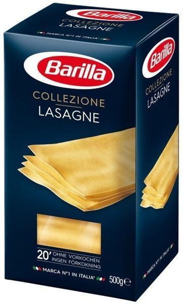 Лазанья Barilla, без яйця, (500 г) (WT3657) 698378 фото