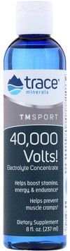 Trace Minerals Research TM Sport, 40,000 Volts!, Electrolyte Concentrate, 8 fl oz (237 ml) (TMR-00110) 682209 фото