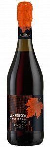 Вино Le Foglie Lambrusco di Modena Rosso DOC Amabile (червоне, ігристе, напівсолодке) 725739 фото