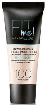 Maybelline Fit Me Matte 100 warm ivory Тональный крем матовый 30 ml 1324754 фото
