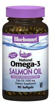 Bluebonnet Nutrition Natural Omega-3 Salmon Oil 90 caps 490507 фото