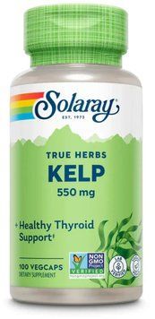 Solaray Kelp Seaweed 550mg - 100 Veg Capsules 1452766 фото