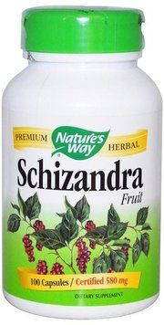 Nature's Way Schizandra Fruit 580 mg 100 Caps Китайский лимонник 535174 фото