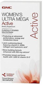 GNC Women's Ultra Mega Active 180 caps 382294 фото