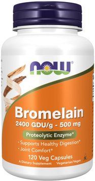 Now Foods Bromelain 500mg - 120 Veg Capsules 1450202 фото