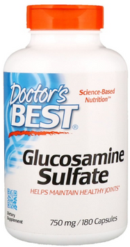 Doctor's Best Best Glucosamine Sulfate 750 mg 180 Caps (DRB-00086) 585180 фото